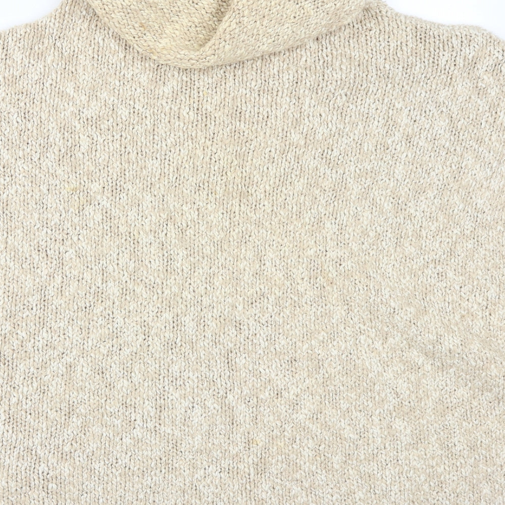 Sweater Shop Womens Beige  Knit Pullover Jumper One Size