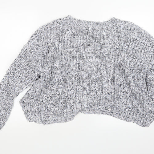 New Look Womens Blue  Knit Pullover Jumper Size L