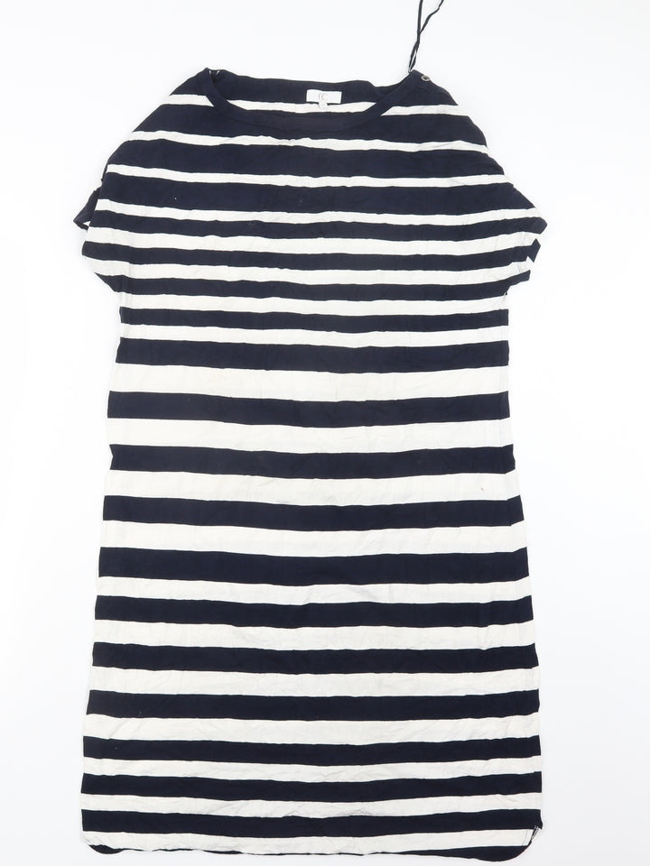 CC Womens Blue Striped  T-Shirt Dress  Size M