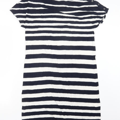 CC Womens Blue Striped  T-Shirt Dress  Size M