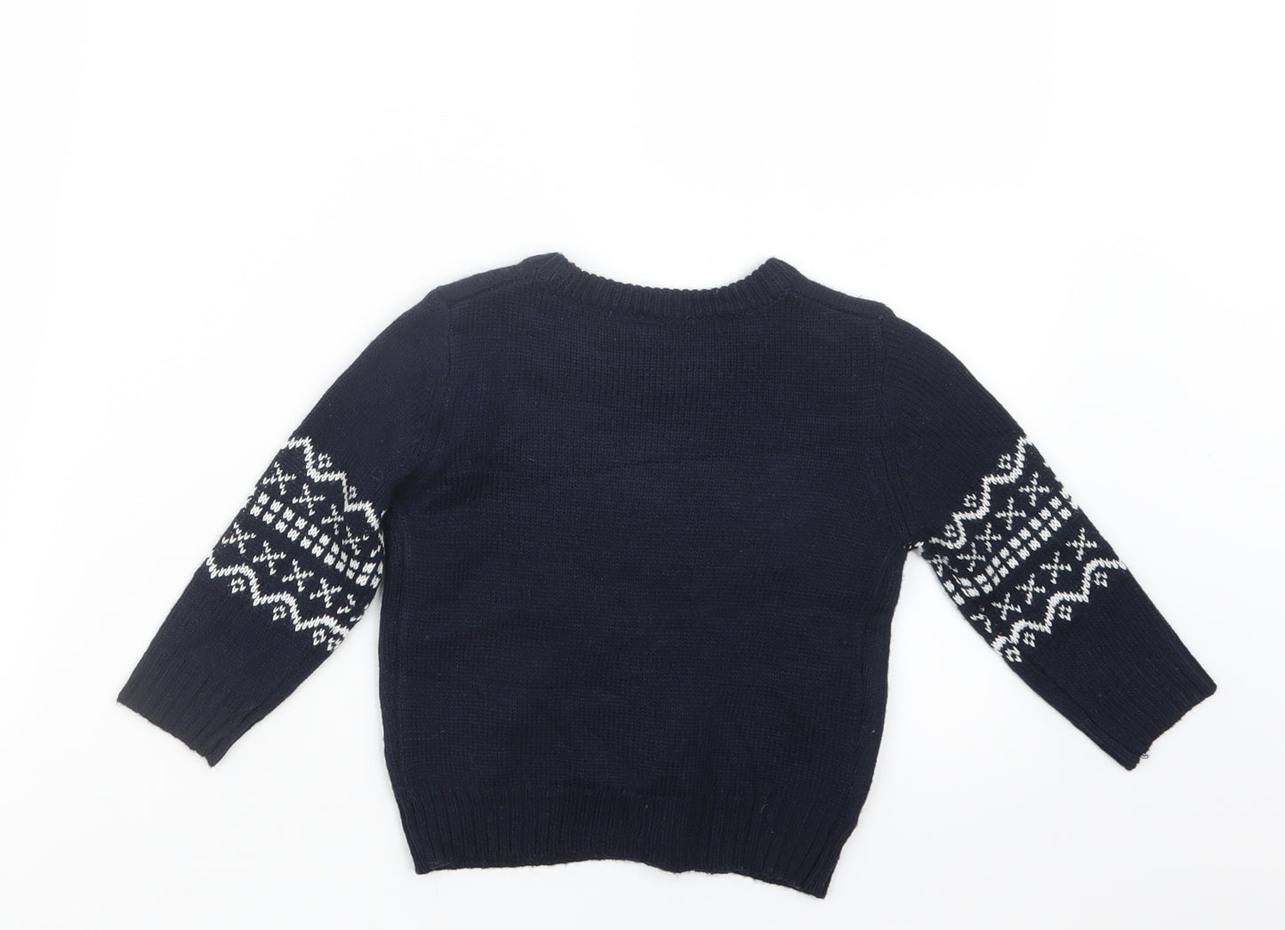 Primark Girls Blue  Knit Pullover Jumper Size 18-24 Months  - Frozen