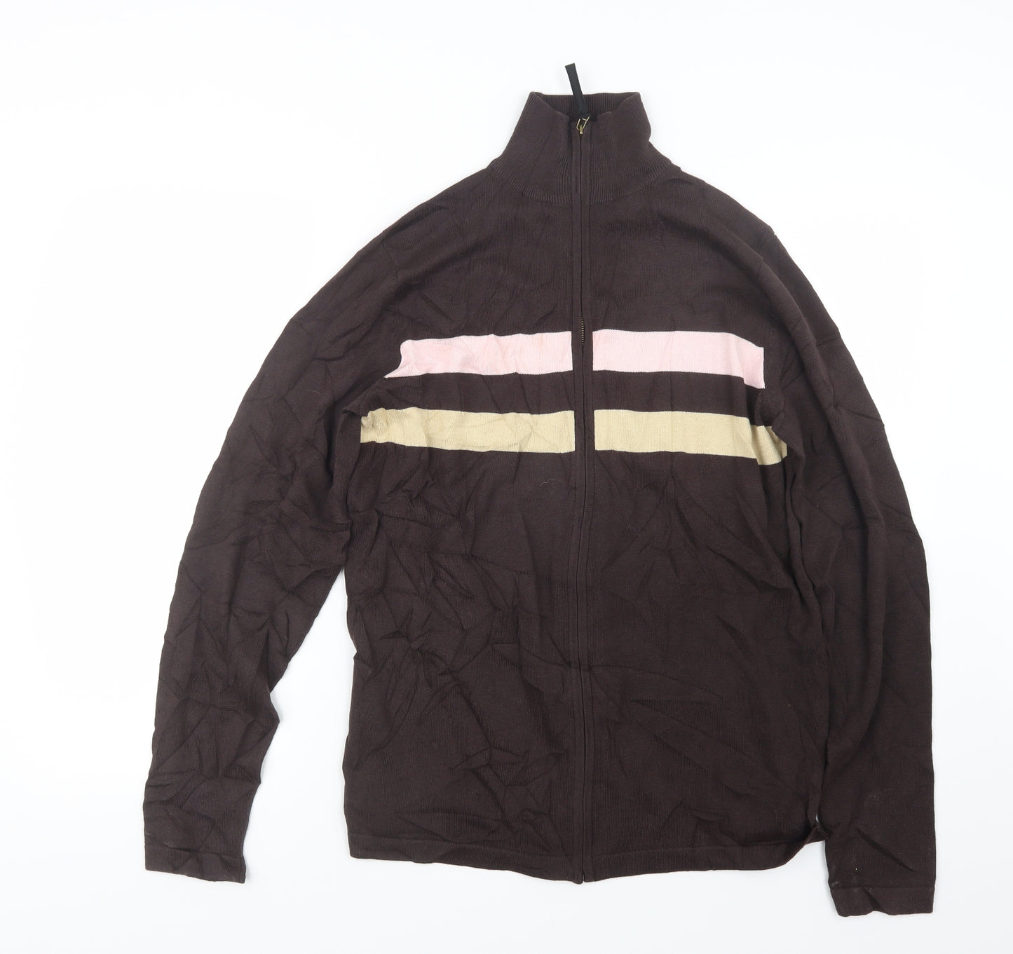 Thomas Brown Womens Brown  Knit Jacket  Size M