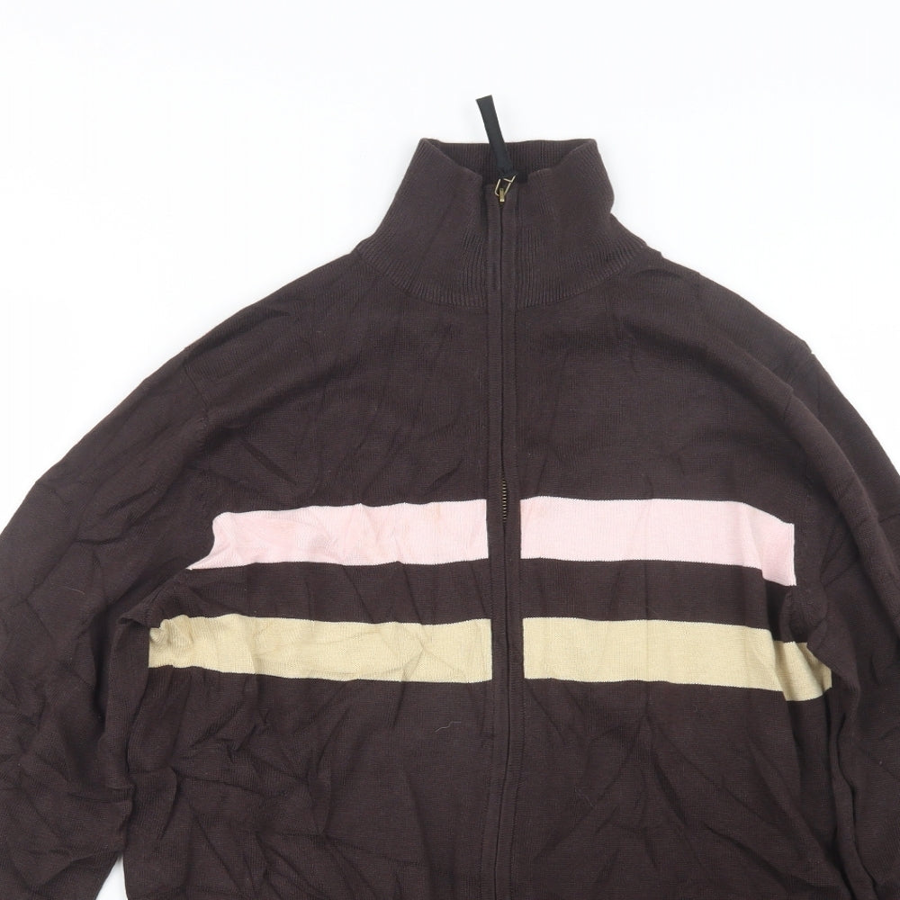 Thomas Brown Womens Brown  Knit Jacket  Size M