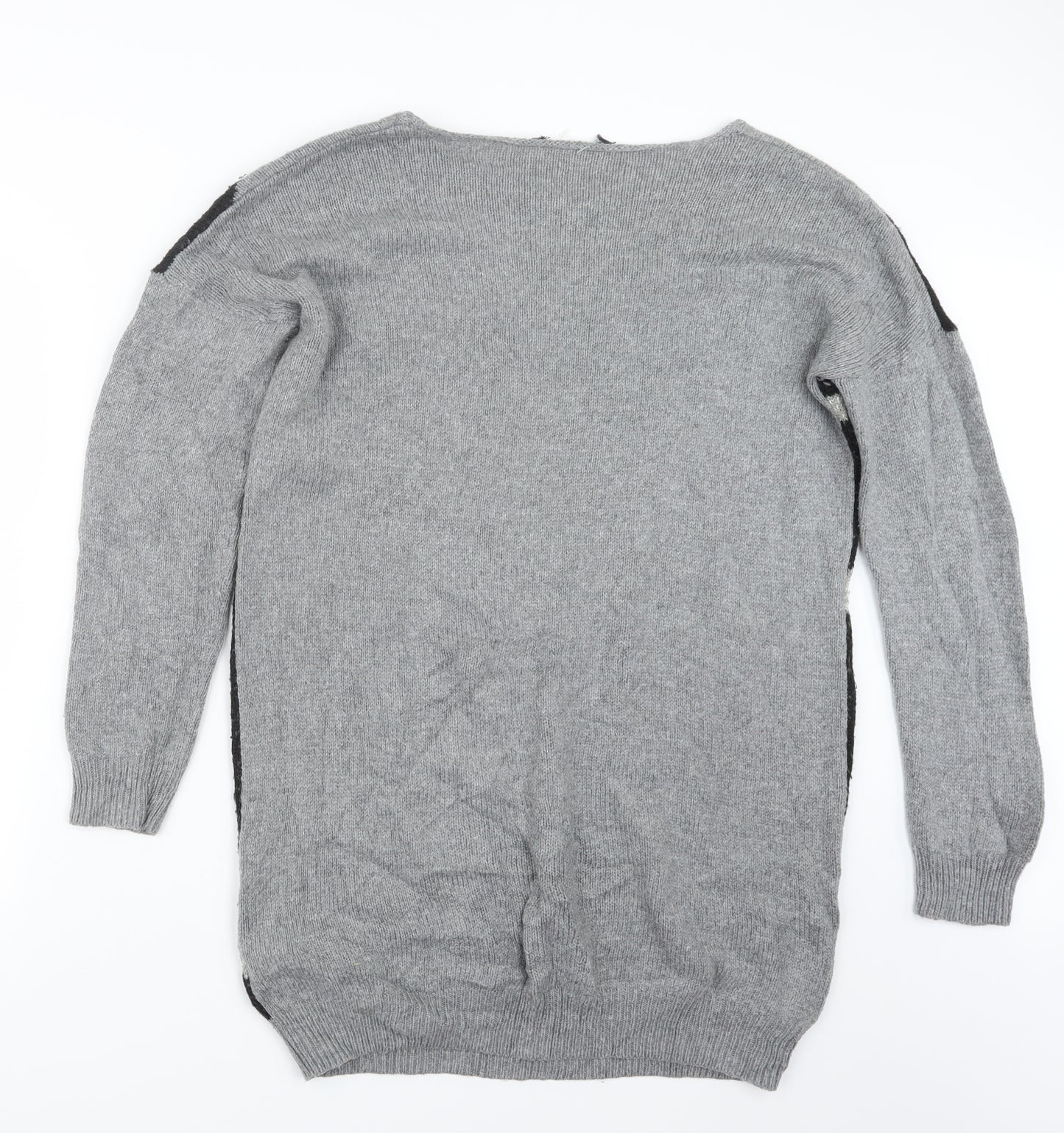 Preworn Womens Grey  Knit Pullover Jumper Size 12