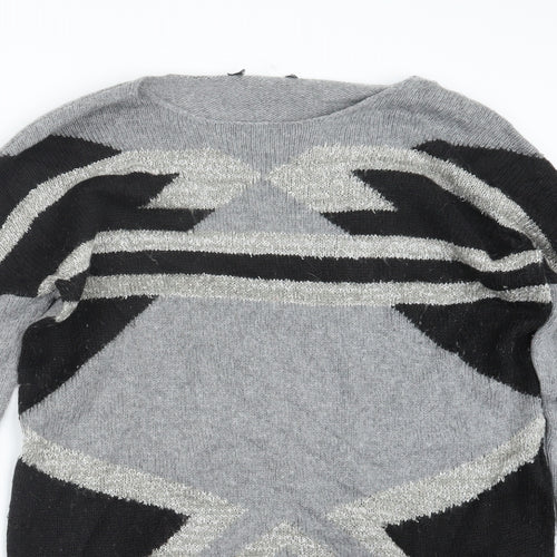 Preworn Womens Grey  Knit Pullover Jumper Size 12