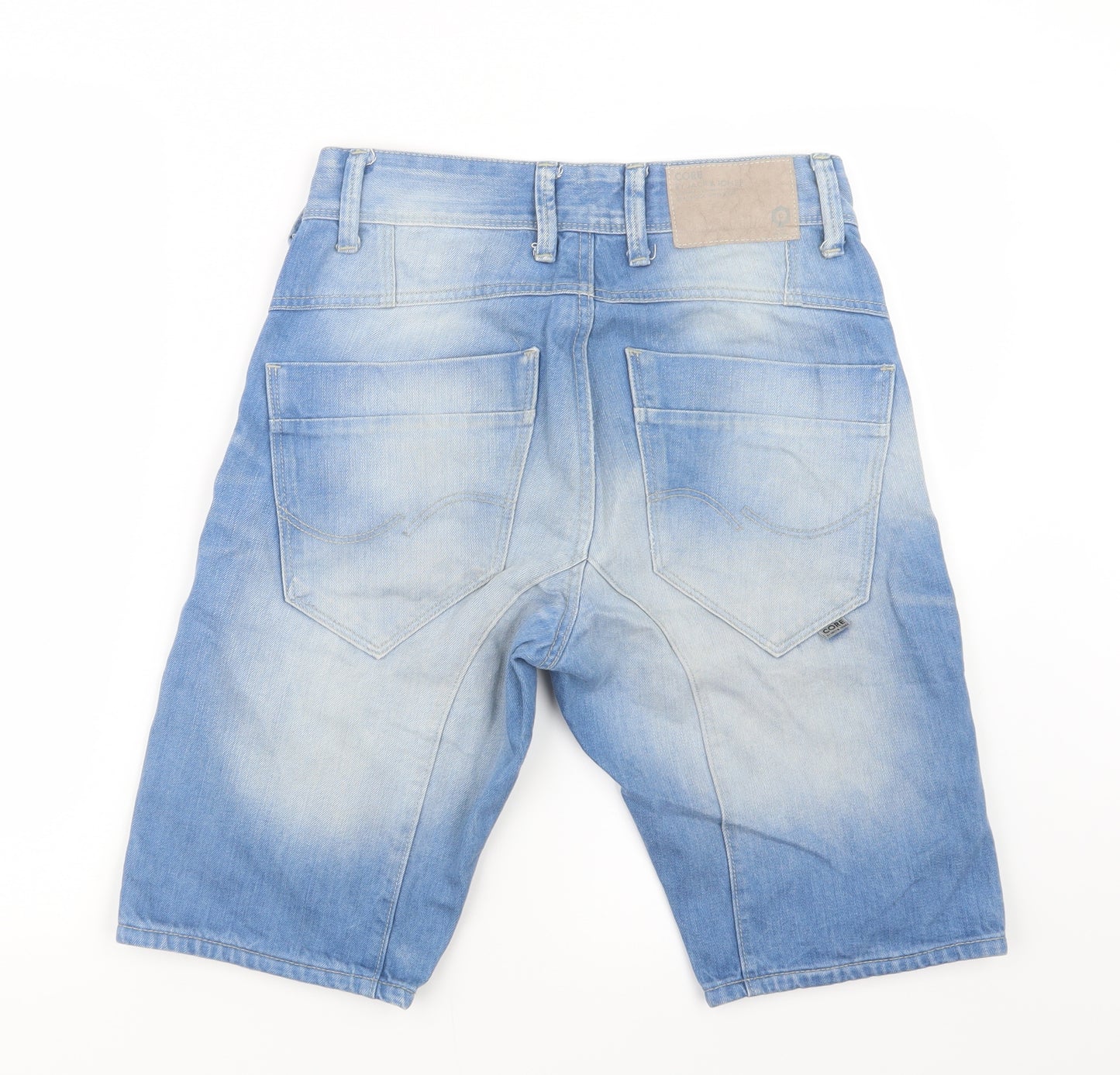 JACK & JONES Mens Blue  Denim Cargo Shorts Size 29 in