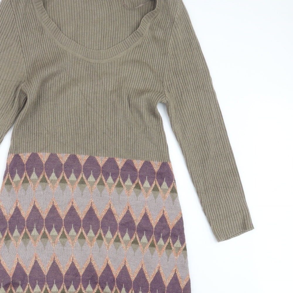 Monsoon Womens Beige   Jacket Dress  Size M