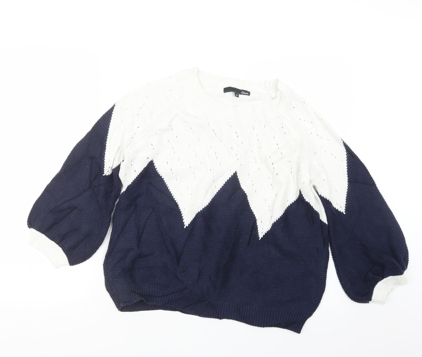 Etam Womens Blue  Knit Pullover Jumper Size S