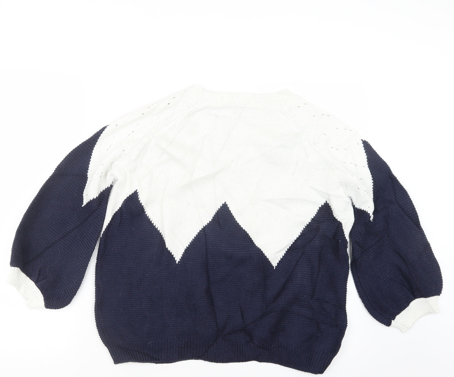 Etam Womens Blue  Knit Pullover Jumper Size S
