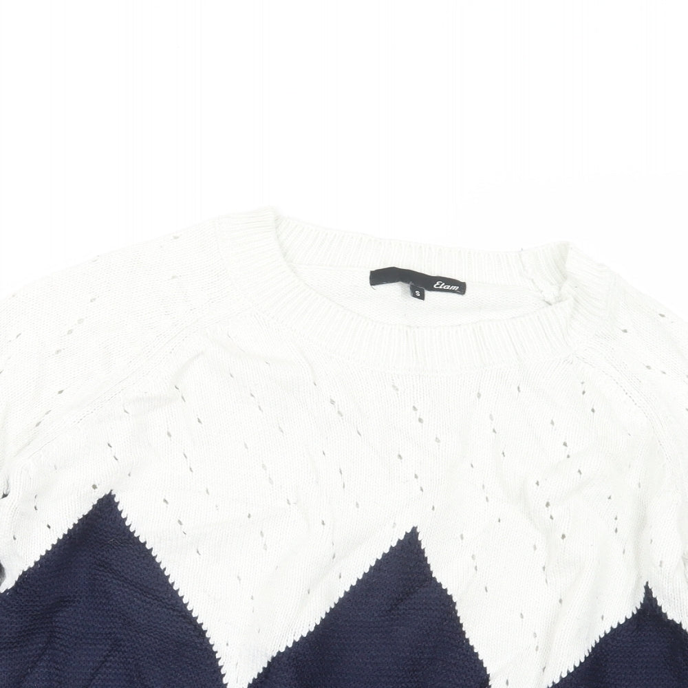 Etam Womens Blue  Knit Pullover Jumper Size S