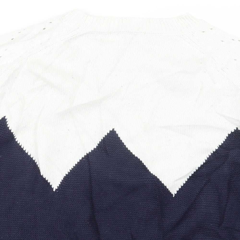 Etam Womens Blue  Knit Pullover Jumper Size S