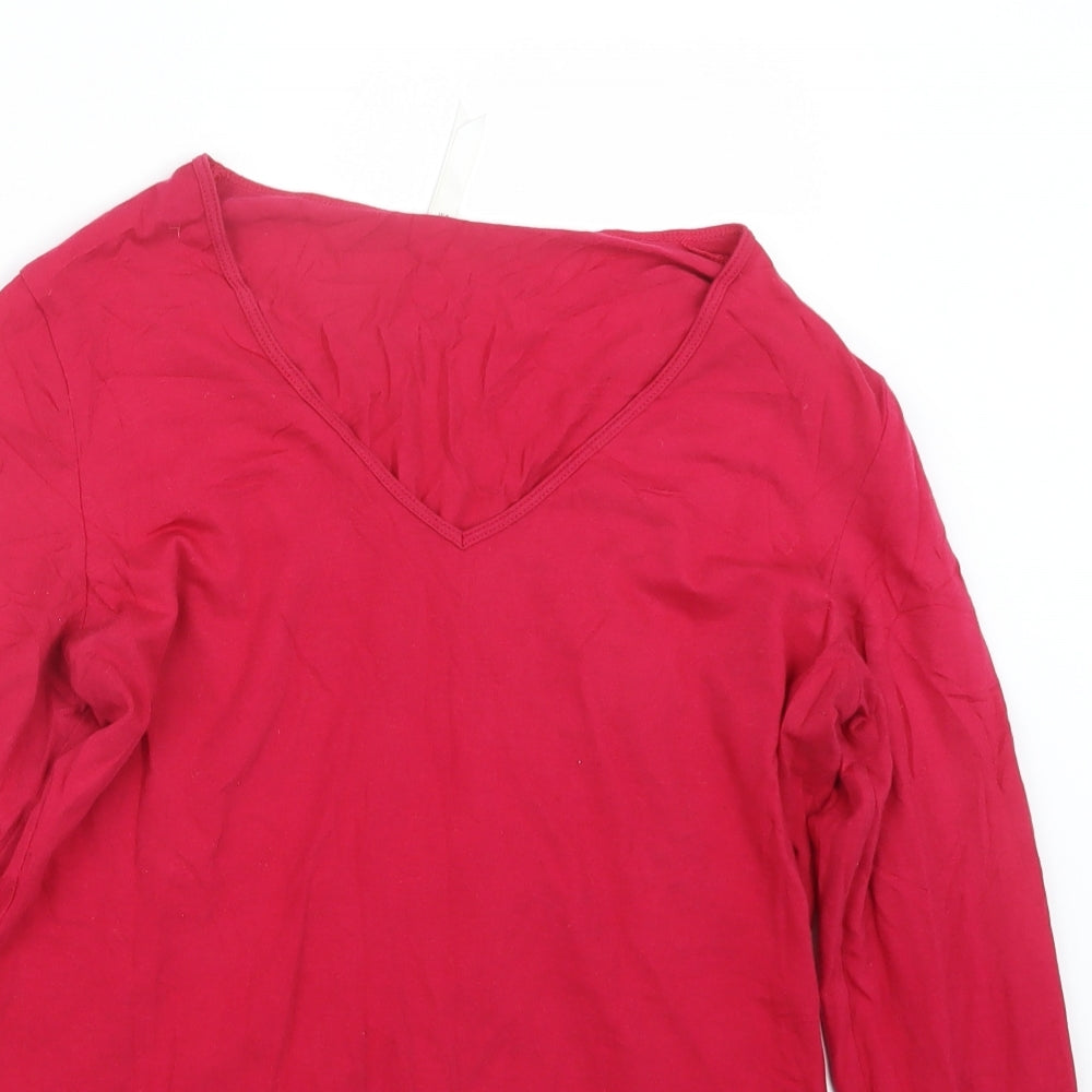 Marks and Spencer Womens Pink   Basic T-Shirt Size 14