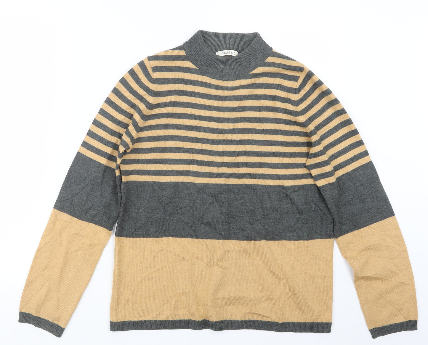 Marks and Spencer Womens Beige  Knit Pullover Jumper Size 10