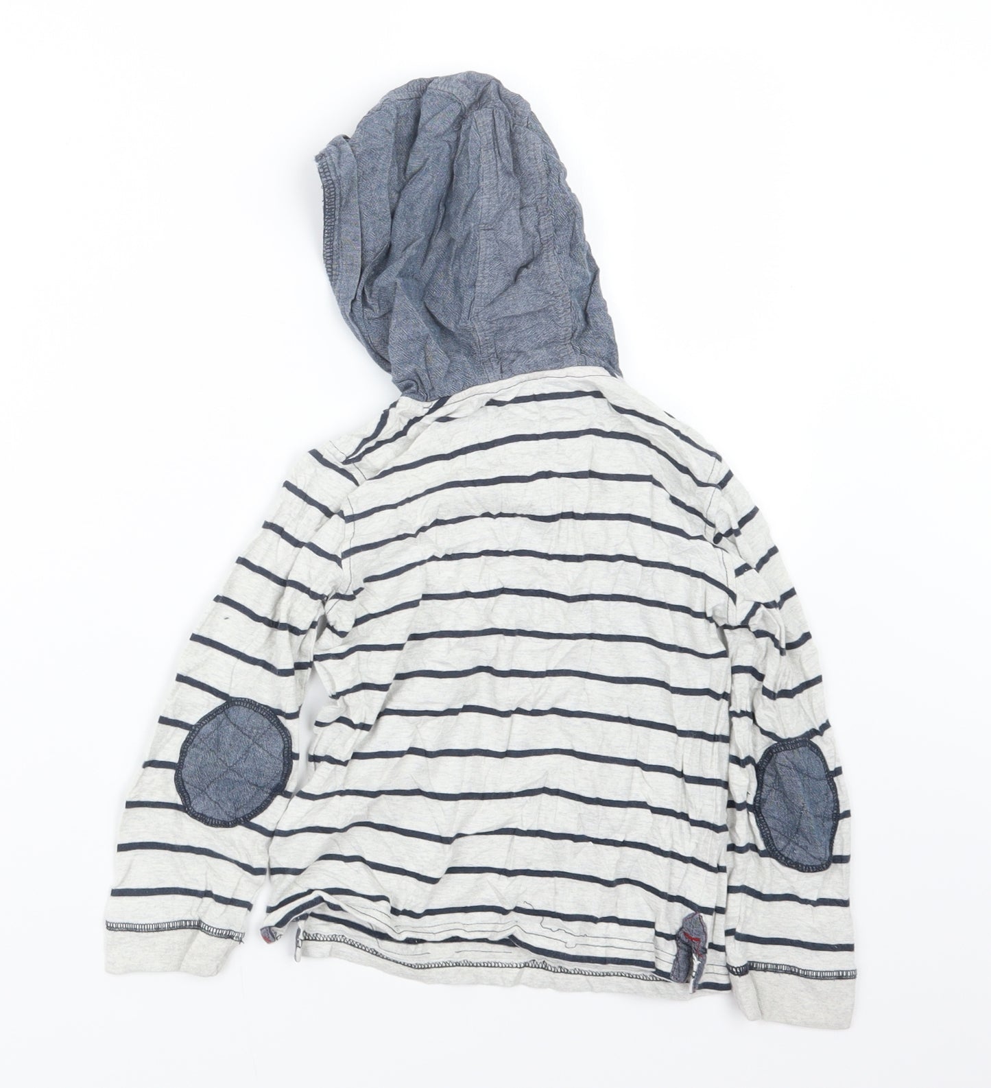 George Boys Blue Striped  Basic T-Shirt Size 4-5 Years