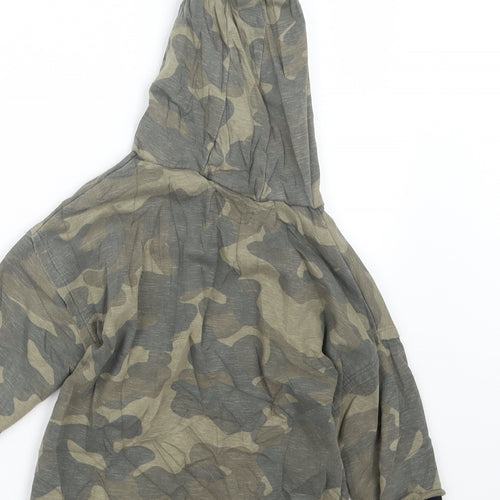 NEXT Boys Green Camouflage  Pullover Hoodie Size 4 Years