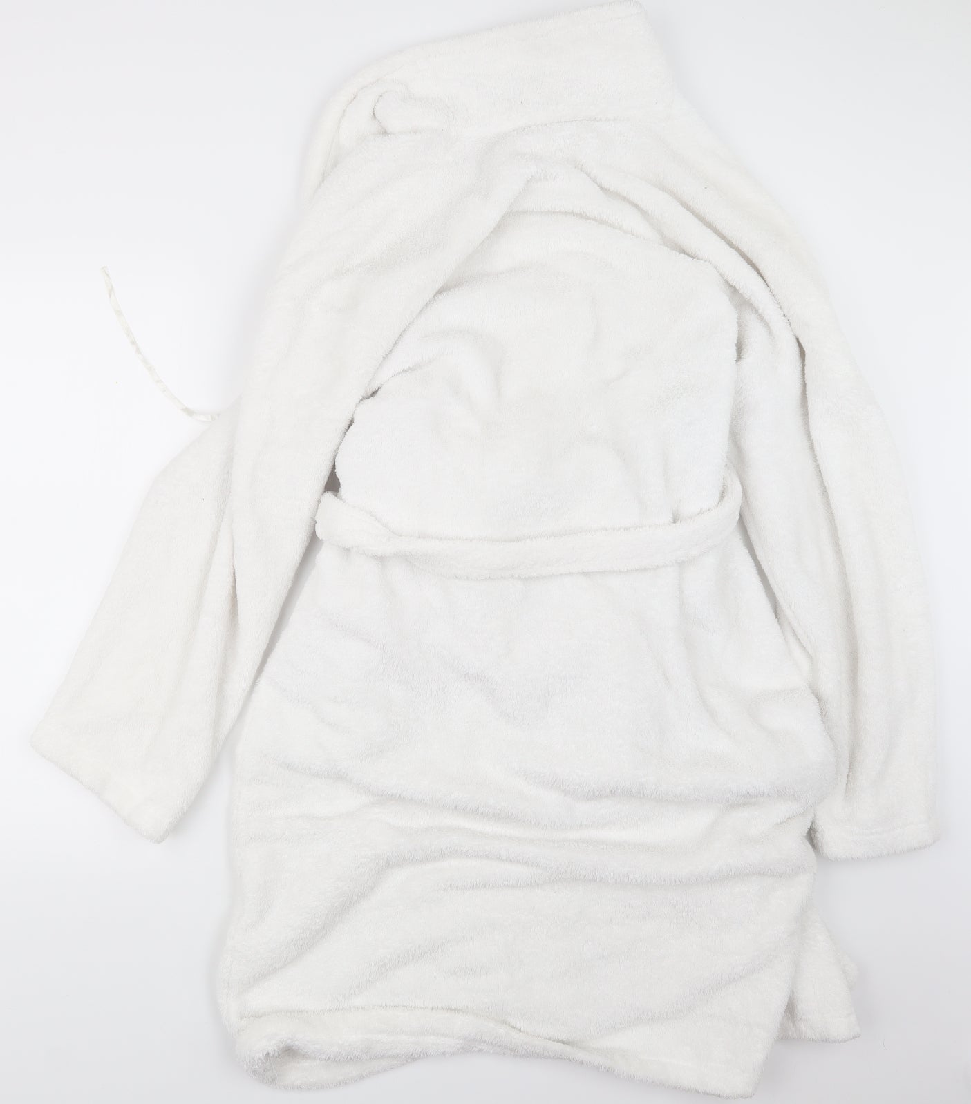 Secret Possessions Womens White Geometric  Top Robe Size 16