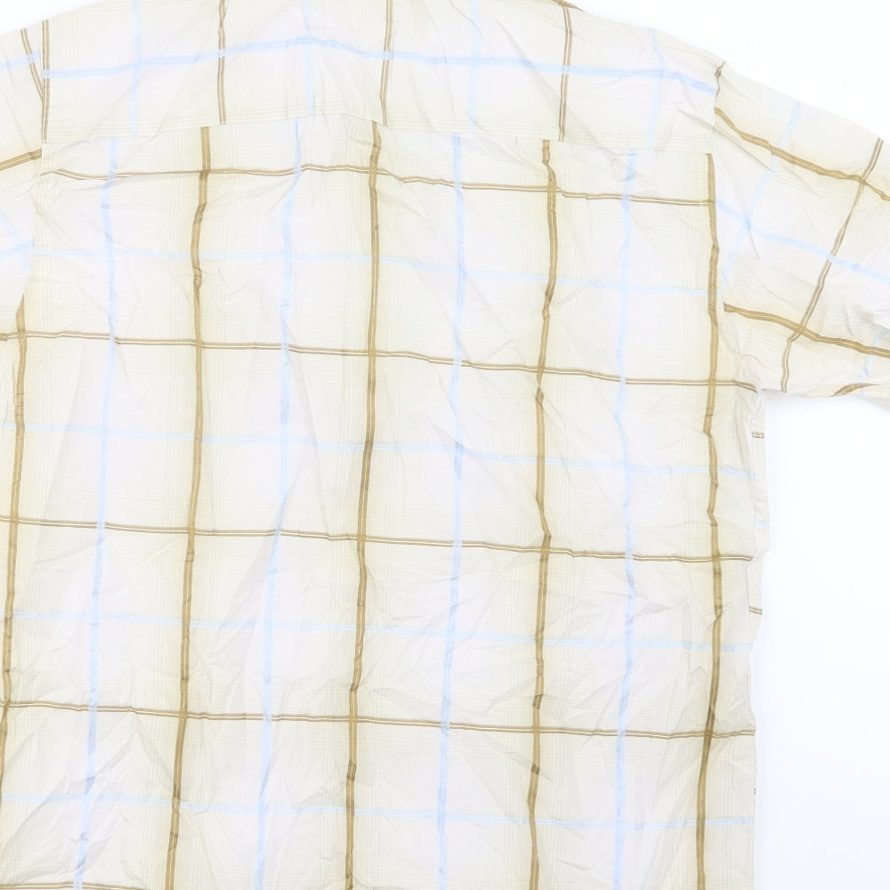 Linea Mens Blue Check   Button-Up Size S