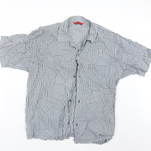 Preworn Mens Grey Camouflage   Button-Up Size M