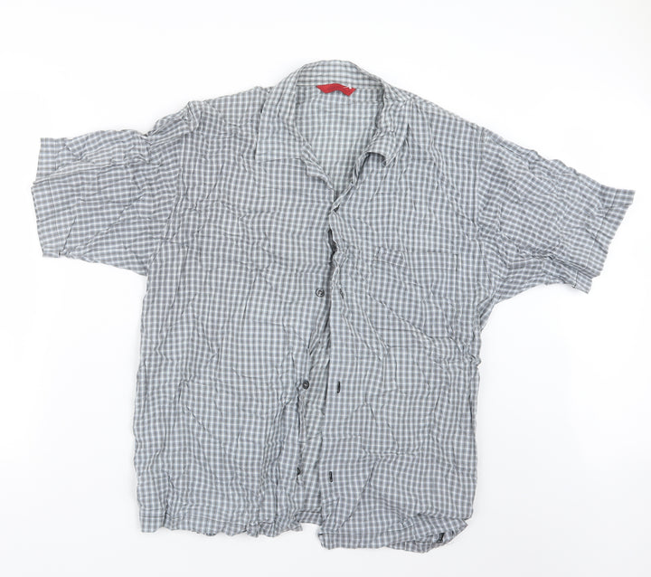 Preworn Mens Grey Camouflage   Button-Up Size M