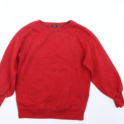 Bershka Womens Red   Pullover Jumper Size S