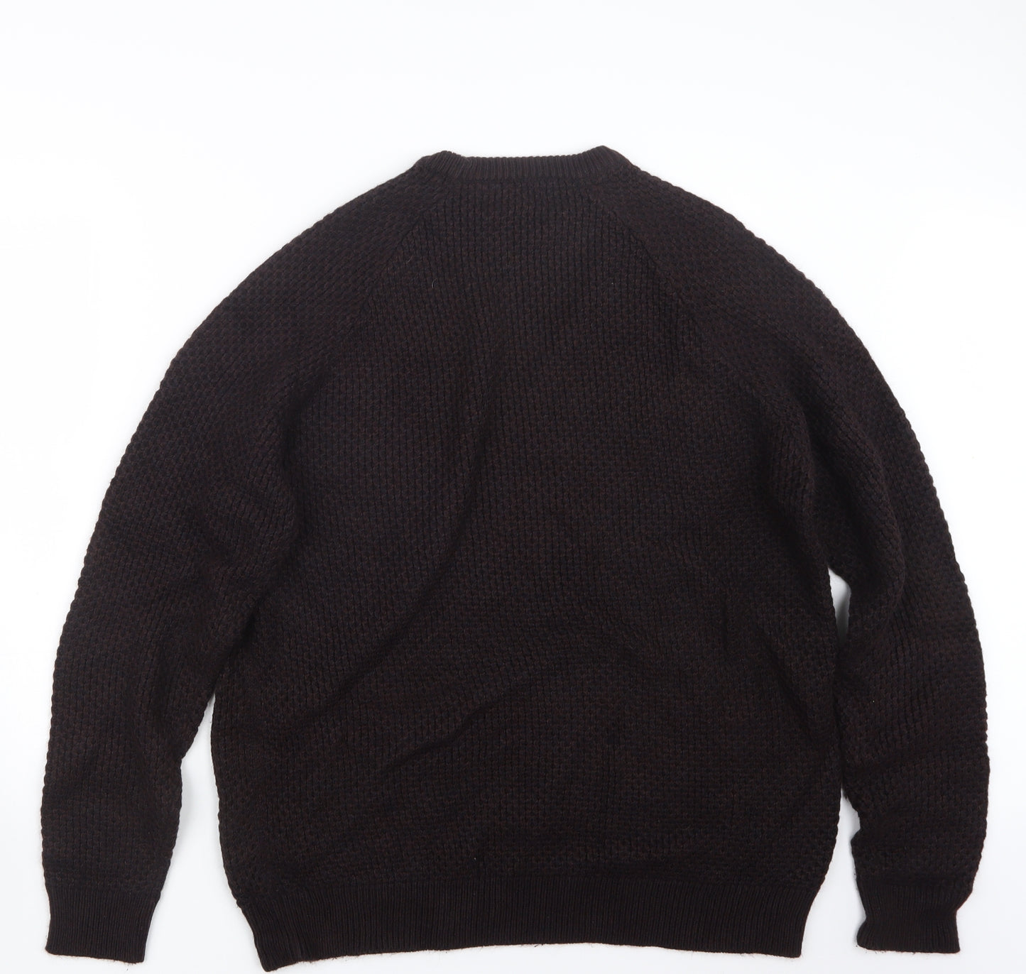 TU Mens Brown  Knit Pullover Jumper Size XL