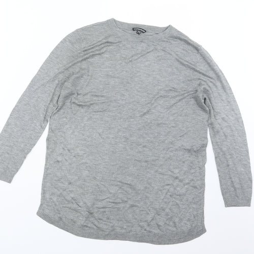Warehouse Womens Grey  Knit Pullover Jumper Size 12
