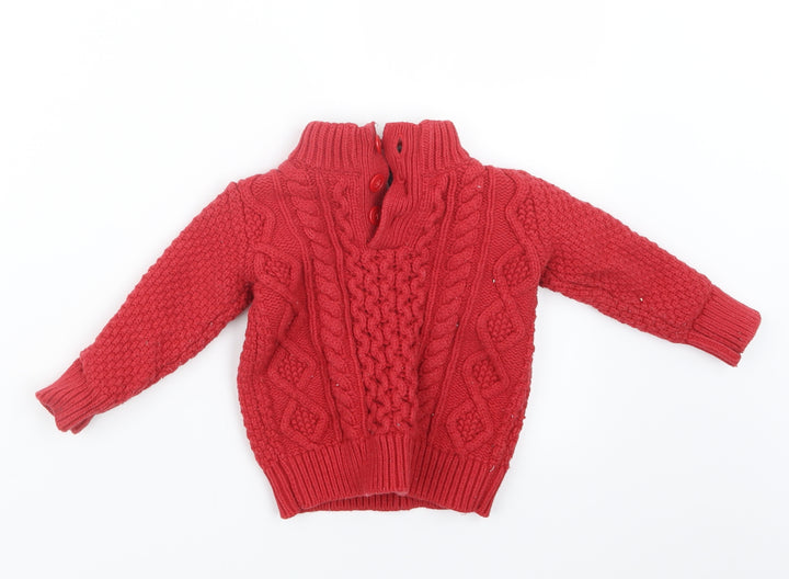 Gap Boys Red  Knit Pullover Sweatshirt Size 2 Years