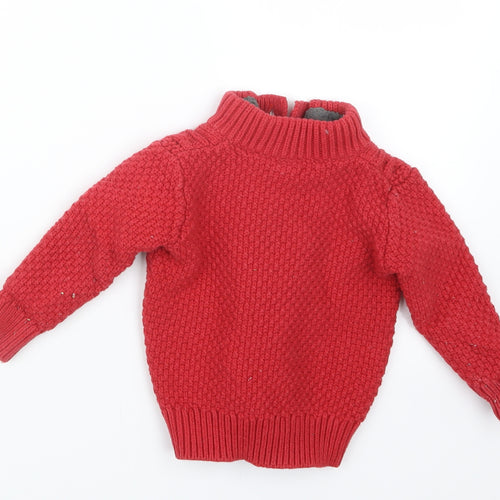 Gap Boys Red  Knit Pullover Sweatshirt Size 2 Years