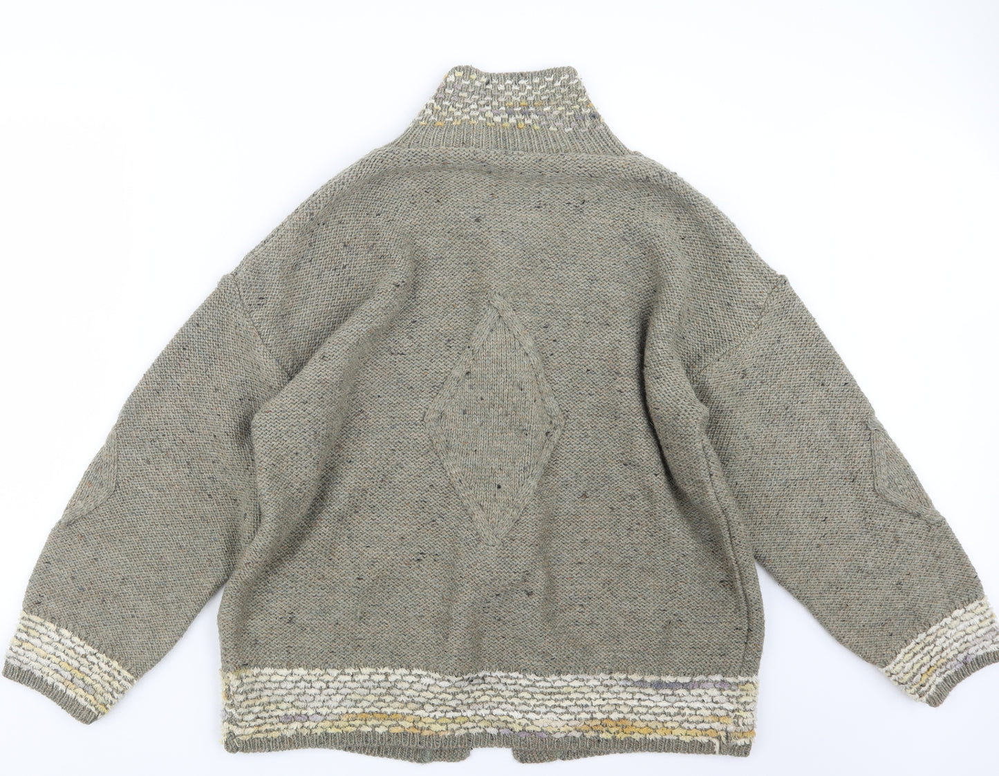 Decadence Mens Green  Knit Cardigan Jumper Size L
