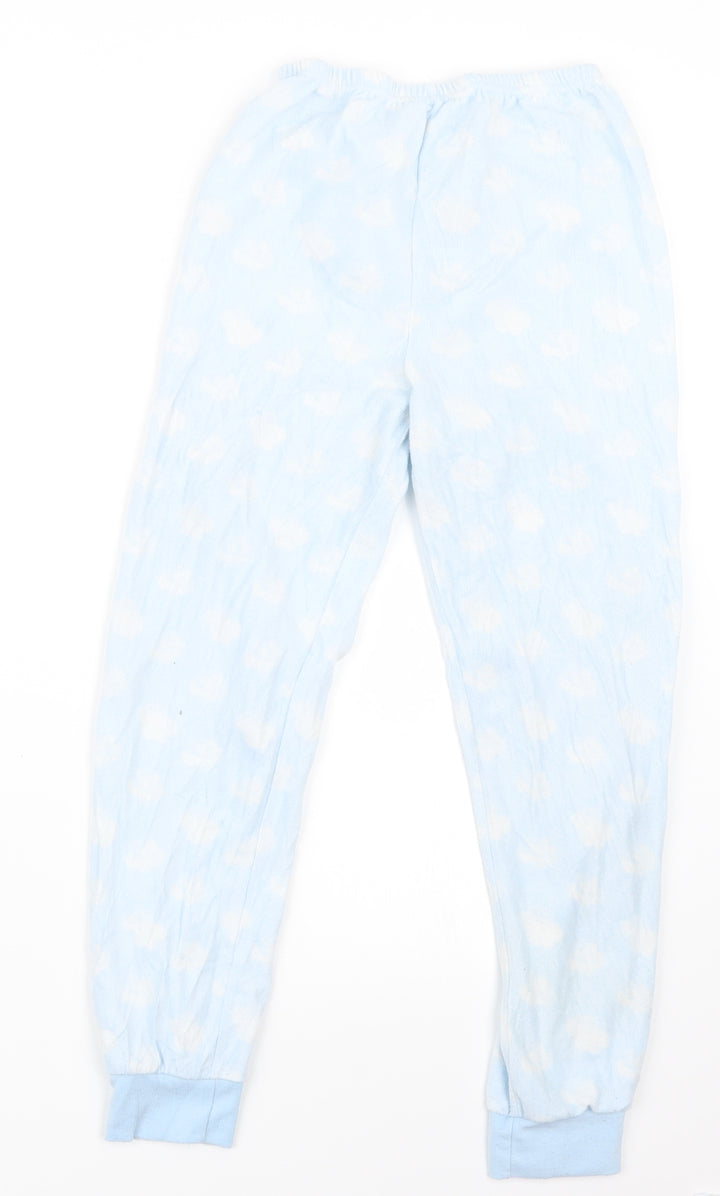 Young Dimension Girls Blue Geometric Capri Pyjama Pants Size 9-10 Years