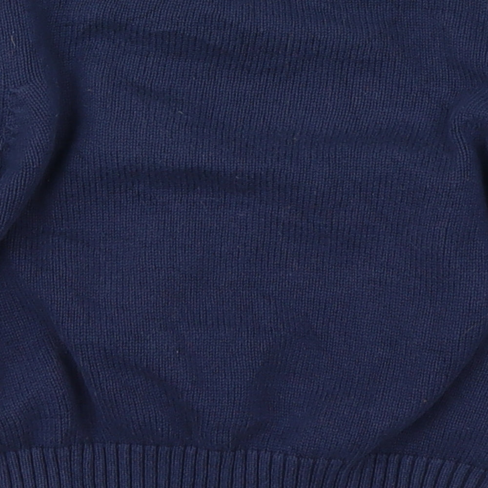 Bluezoo Boys Blue  Knit Pullover Jumper Size 2-3 Years