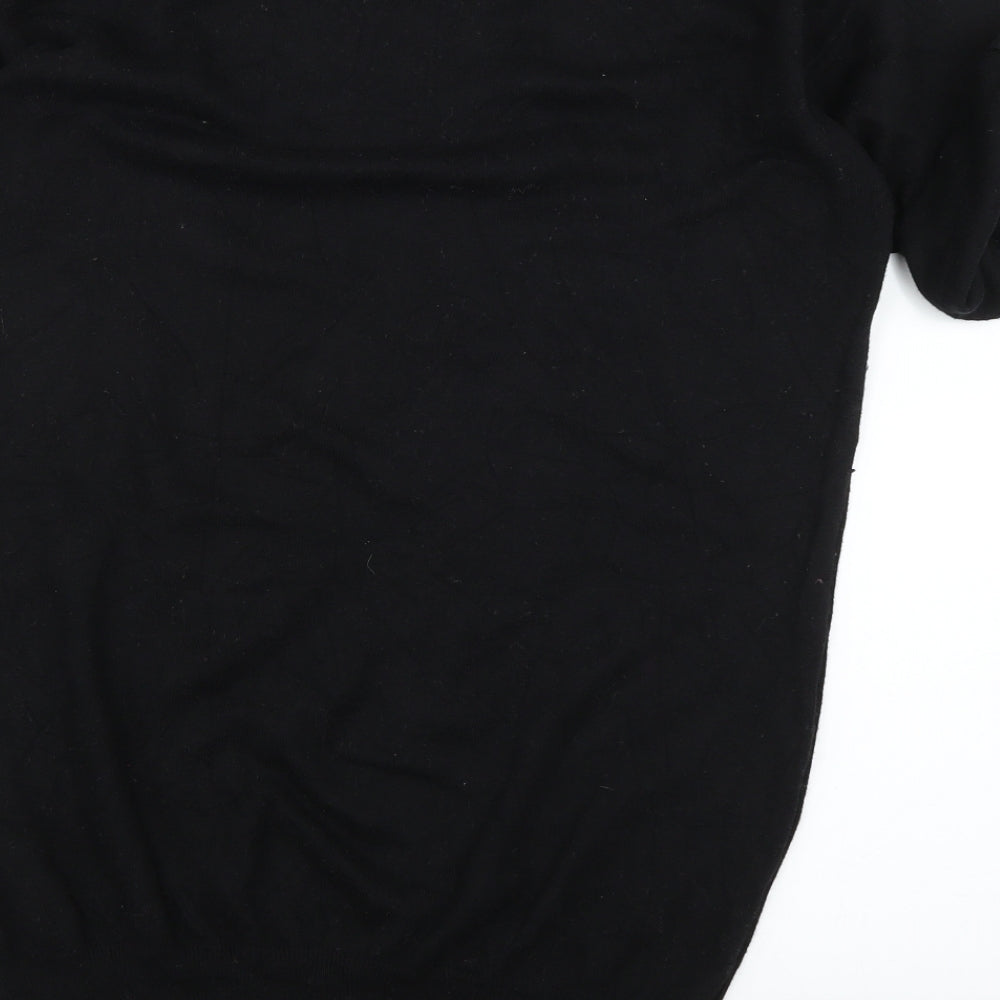 Marks & Spencer Womens Black  Knit Pullover Jumper Size 14