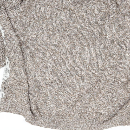 New Era Womens Brown Argyle/Diamond Knit Pullover Jumper Size L