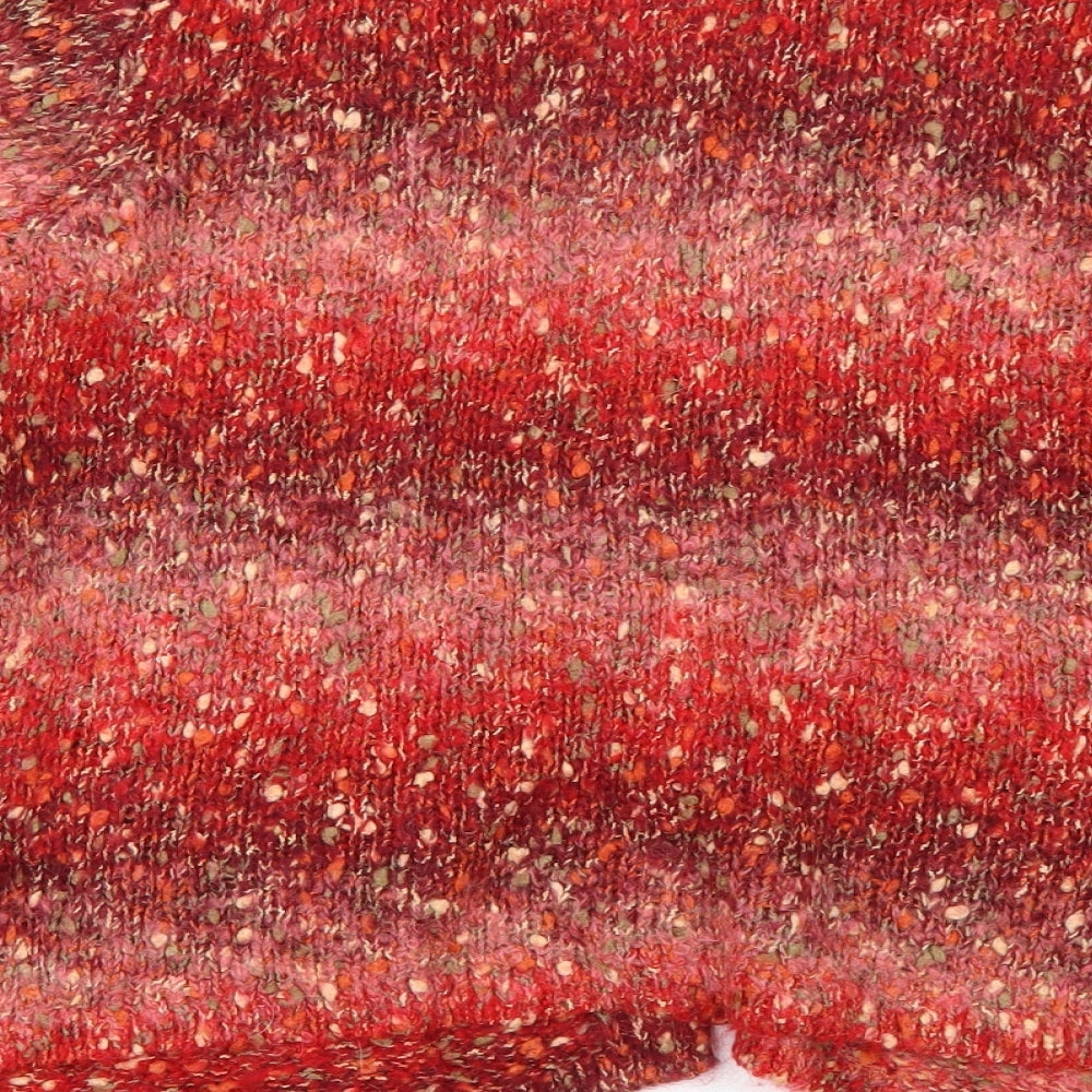 Per Una Womens Red  Knit Cardigan Jumper Size L