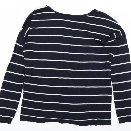 Atmosphere Womens Blue Striped Knit Pullover Jumper Size 14