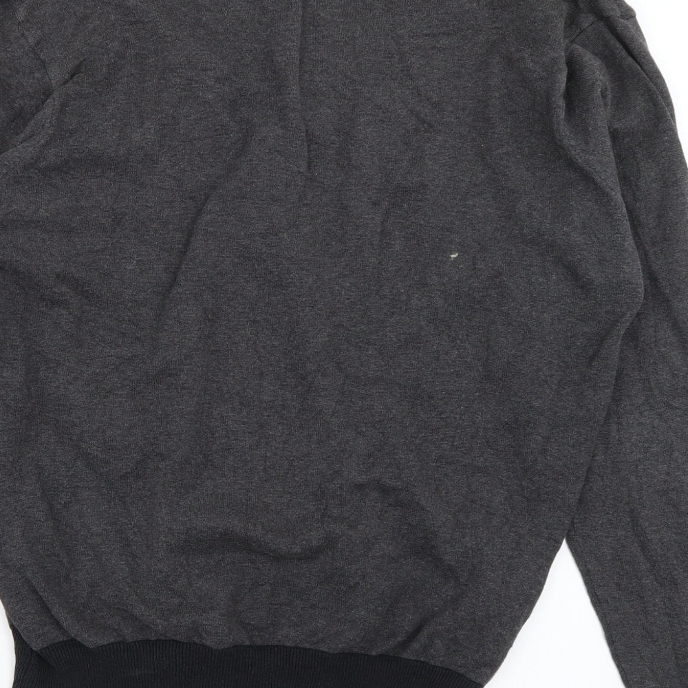 Cedar Wood State Mens Grey  Knit Cardigan Jumper Size XL