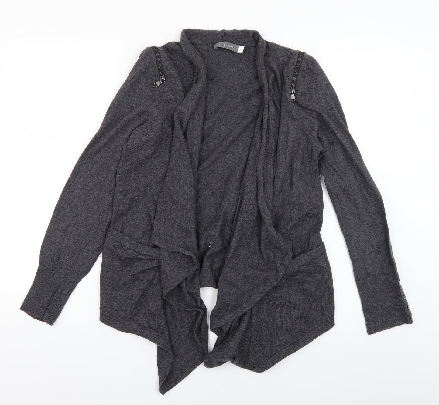 Mint Velvet Womens Grey   Cardigan Jumper Size 12