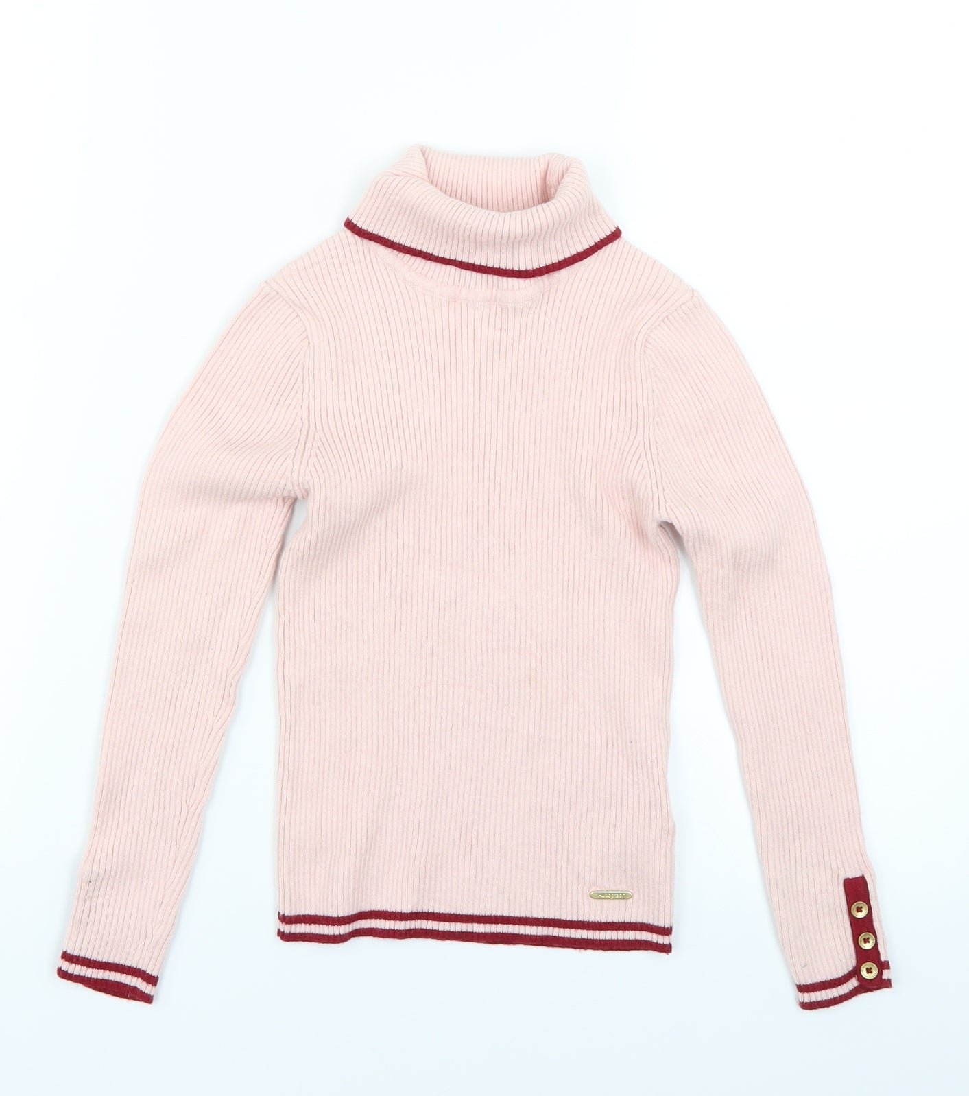 Autograph Girls Pink  Knit Pullover Jumper Size 6-7 Years