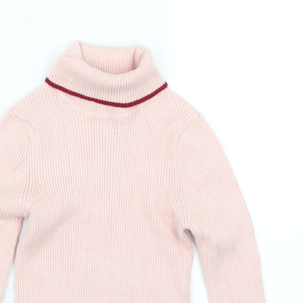 Autograph Girls Pink  Knit Pullover Jumper Size 6-7 Years