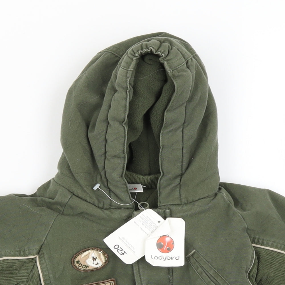 Ladybird Boys Green   Parka Coat Size 0-3 Months