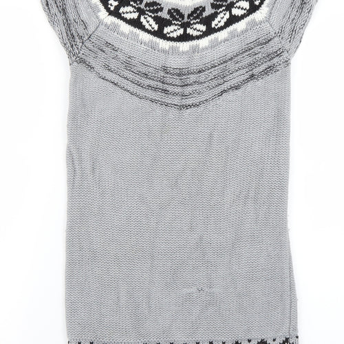 Marks & Spencer Girls Grey  Knit Jumper Dress  Size 11-12 Years