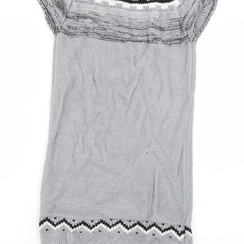 Marks & Spencer Girls Grey  Knit Jumper Dress  Size 11-12 Years