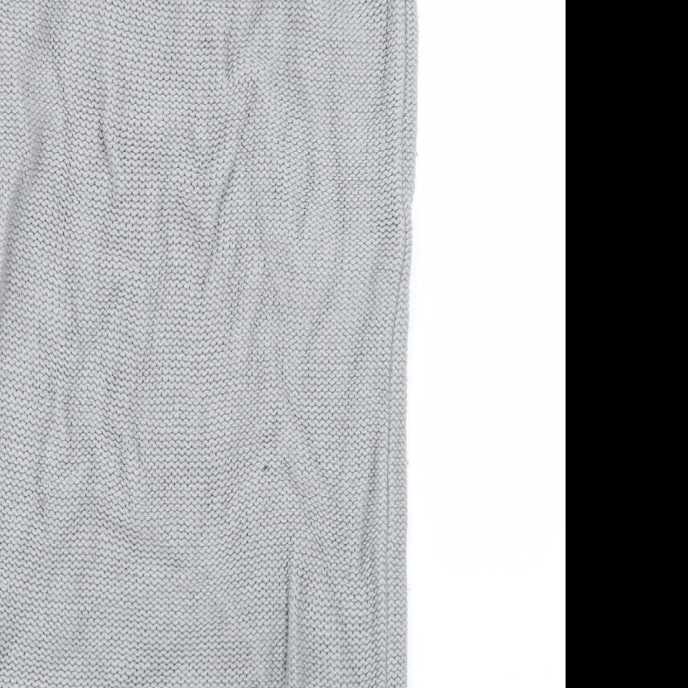 Marks & Spencer Girls Grey  Knit Jumper Dress  Size 11-12 Years