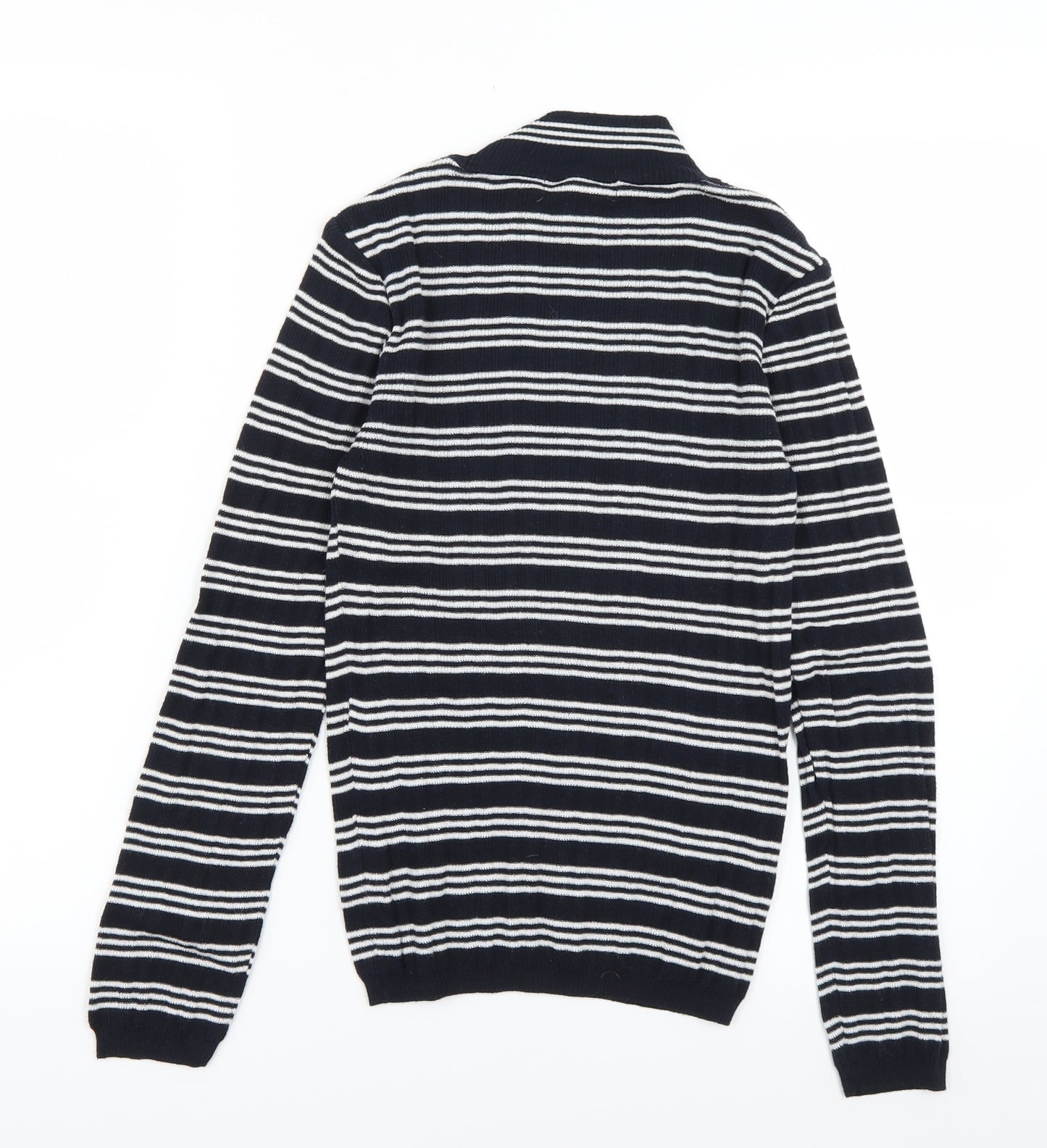 Primark Womens Blue Striped Knit Pullover Jumper Size S