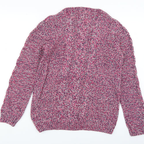 F&F Womens Pink  Knit Pullover Jumper Size 8