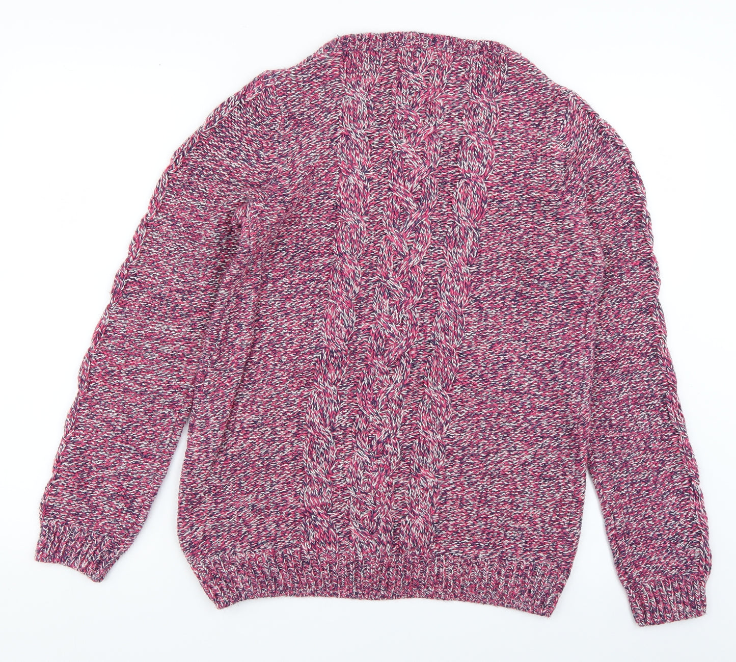 F&F Womens Pink  Knit Pullover Jumper Size 8