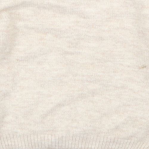 Primark Girls Beige  Knit Pullover Jumper Size 4-5 Years  - Rabbit
