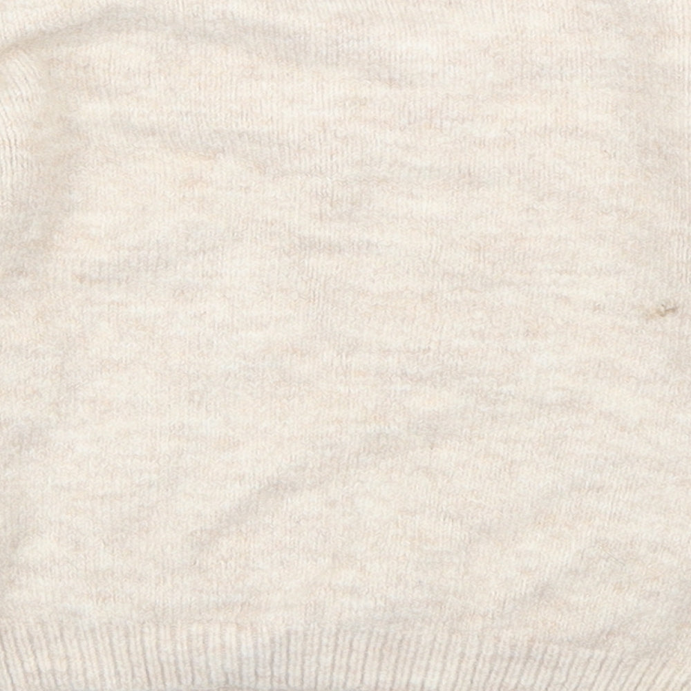 Primark Girls Beige  Knit Pullover Jumper Size 4-5 Years  - Rabbit