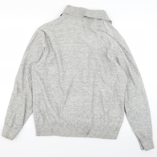 H&M Mens Grey  Knit Cardigan Jumper Size XL