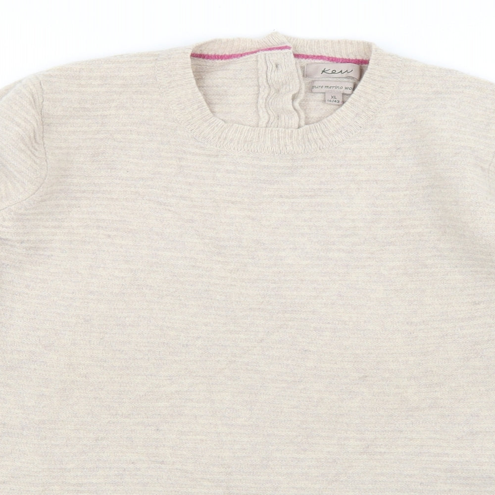 KEW Womens Beige   Pullover Jumper Size XL